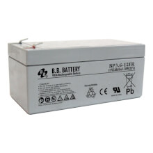 12V 3.6Ah Akku, AGM Bleiakku, B.B. Battery BP3.6-12FR, 134x67x60 (lxbxh), Pol T2 Faston 250 (6,3 mm)